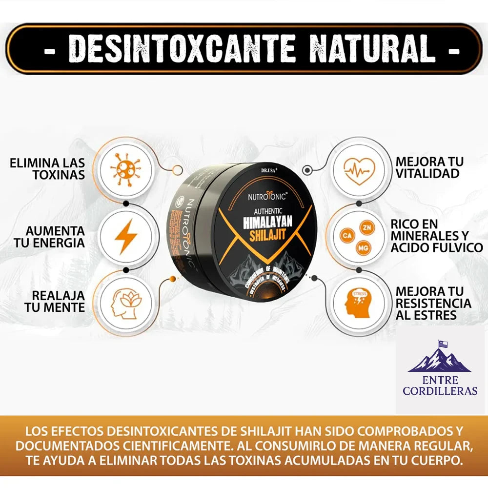 SHILAJIT ORIGINAL HIMALAYA SUMPLEMENTO SHILASTAR™ 2x1